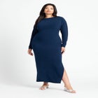 Maxi Dress W Back Cutout image number null