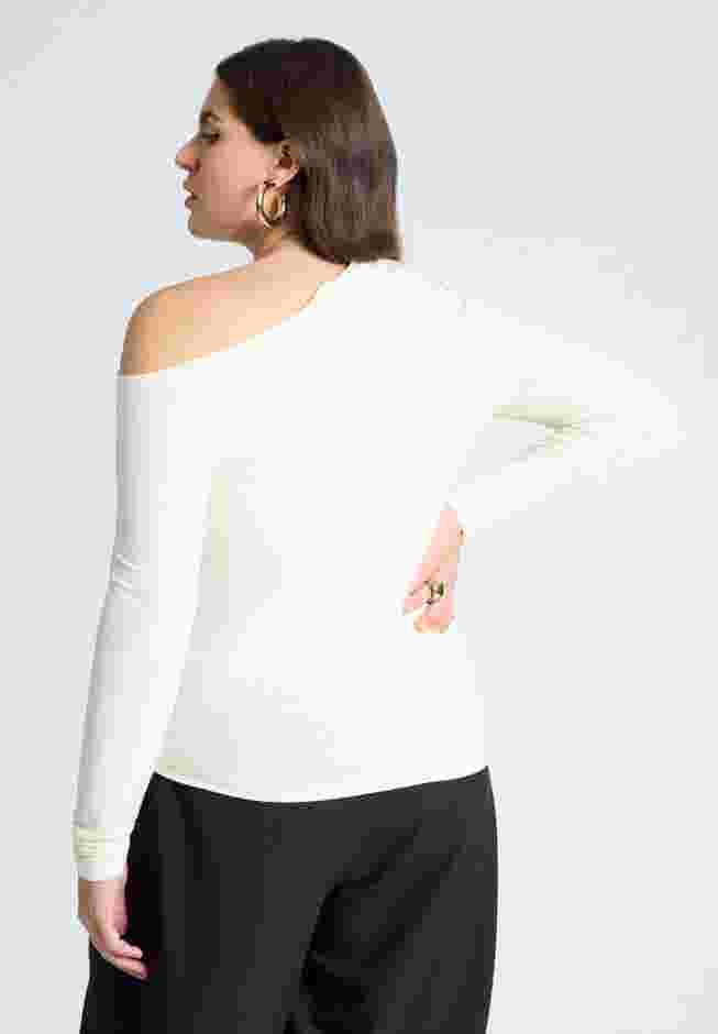 Asymmetrical Neck Drape Top image number 1