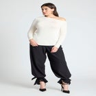 Asymmetrical Neck Drape Top image number null