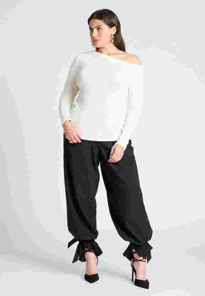 Asymmetrical Neck Drape Top image number 2