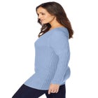V-Neck Ribbed Sweater image number null