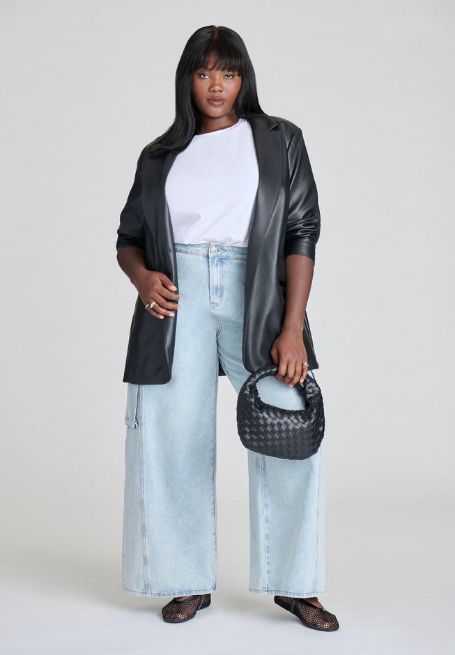 Wide Leg Cargo Jean image number 2