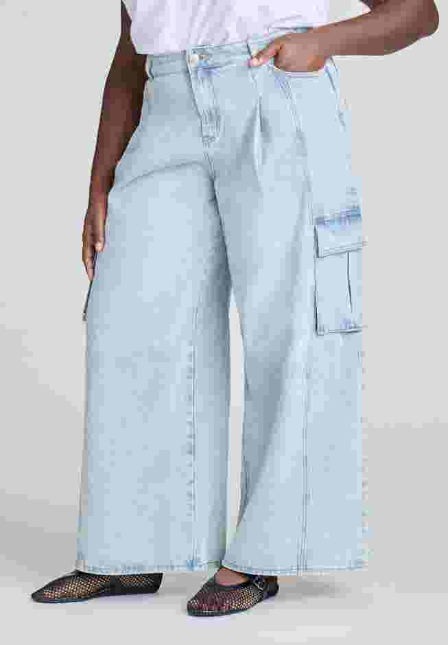 Wide Leg Cargo Jean image number 0