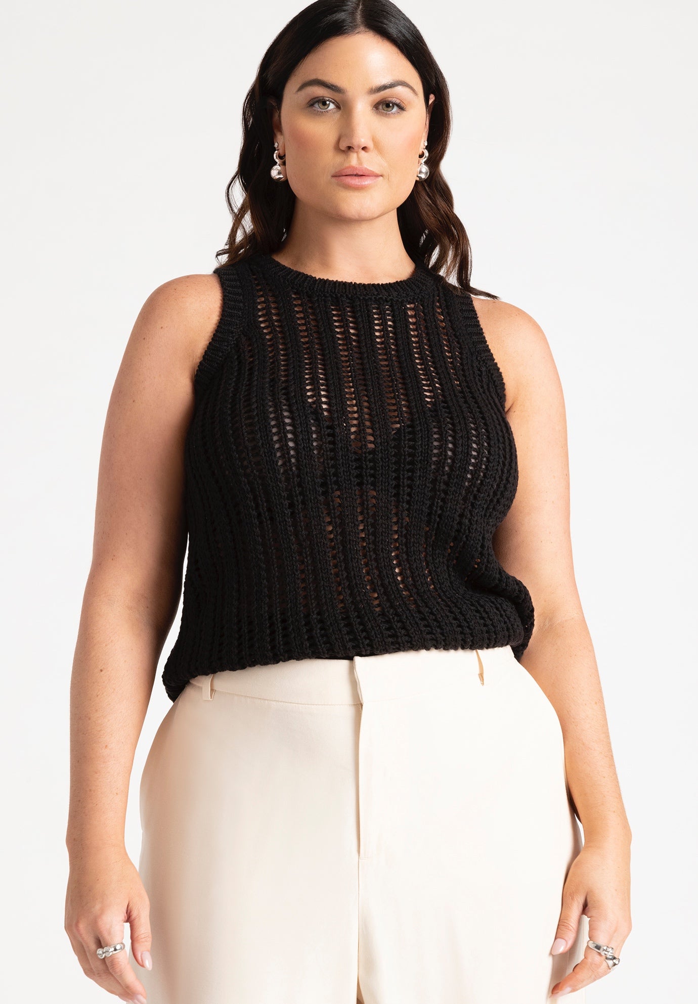 Crochet Knitted Tank image number 0