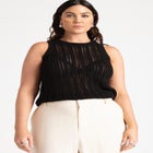 Crochet Knitted Tank image number null