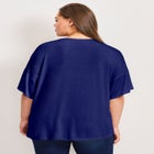 Mixed Media Floral Print Top image number null