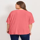 Mixed Media Floral Print Top image number null