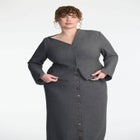 Asym Shoulder Blazer image number null