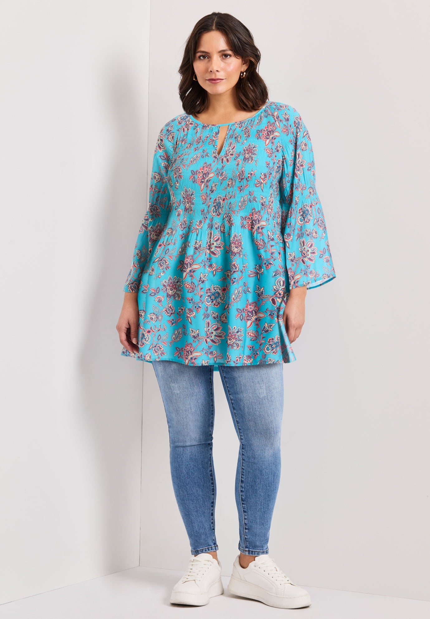 Keyhole Bell Sleeve Tunic image number 3