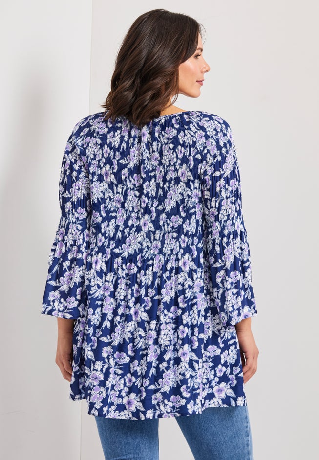 Keyhole Bell Sleeve Tunic image number 1
