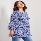 Keyhole Bell Sleeve Tunic image number null