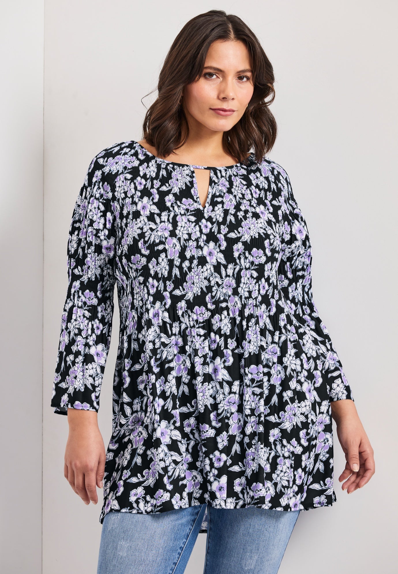 Keyhole Bell Sleeve Tunic image number 0