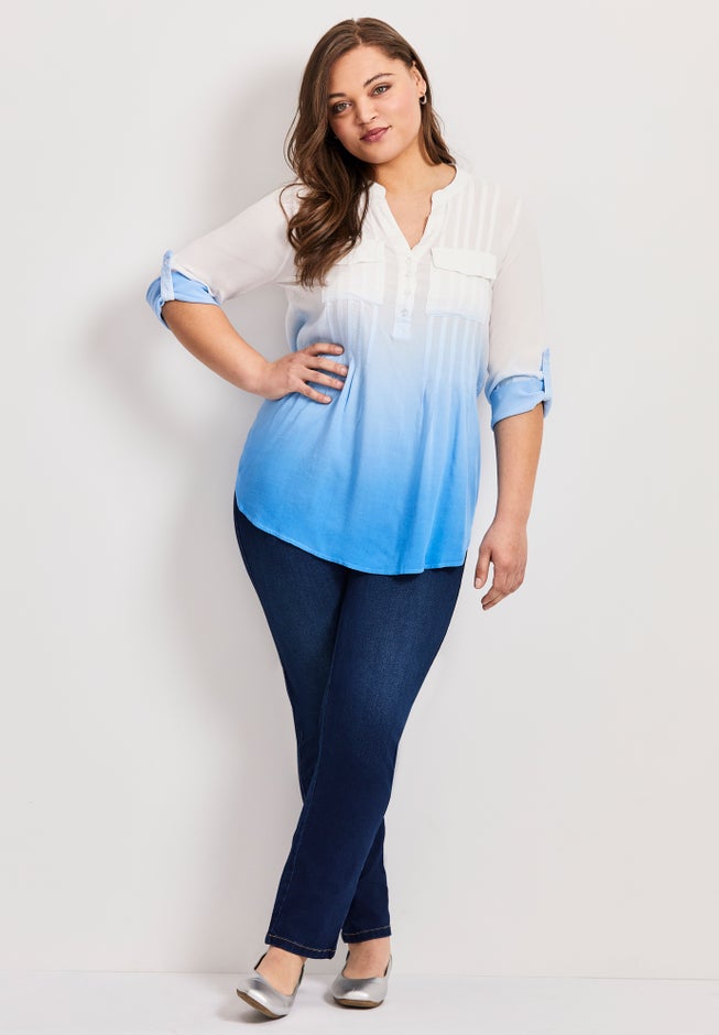 Roll Tab Pintuck Tunic image number 4