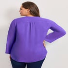 Roll Tab Pintuck Tunic image number null