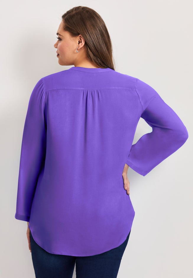 Roll Tab Pintuck Tunic image number 1