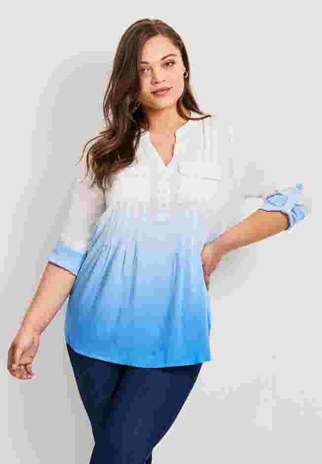 Roll Tab Pintuck Tunic image number 0