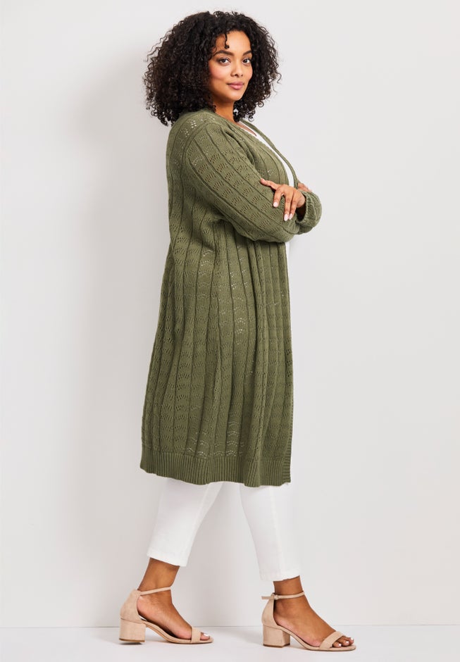 Pointelle Duster image number 2