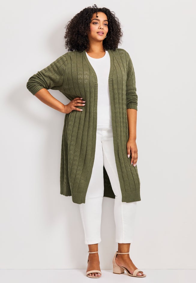 Pointelle Duster image number 0