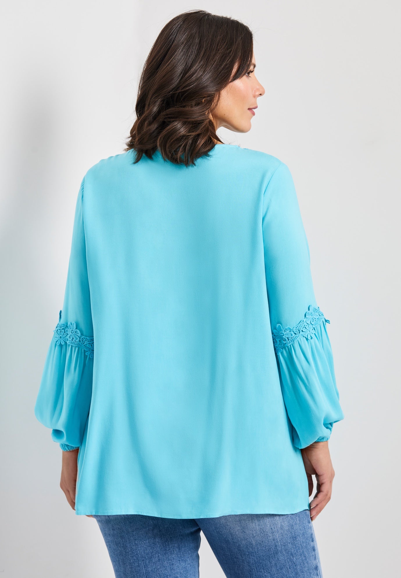 Crochet Lace Trim Top image number 1