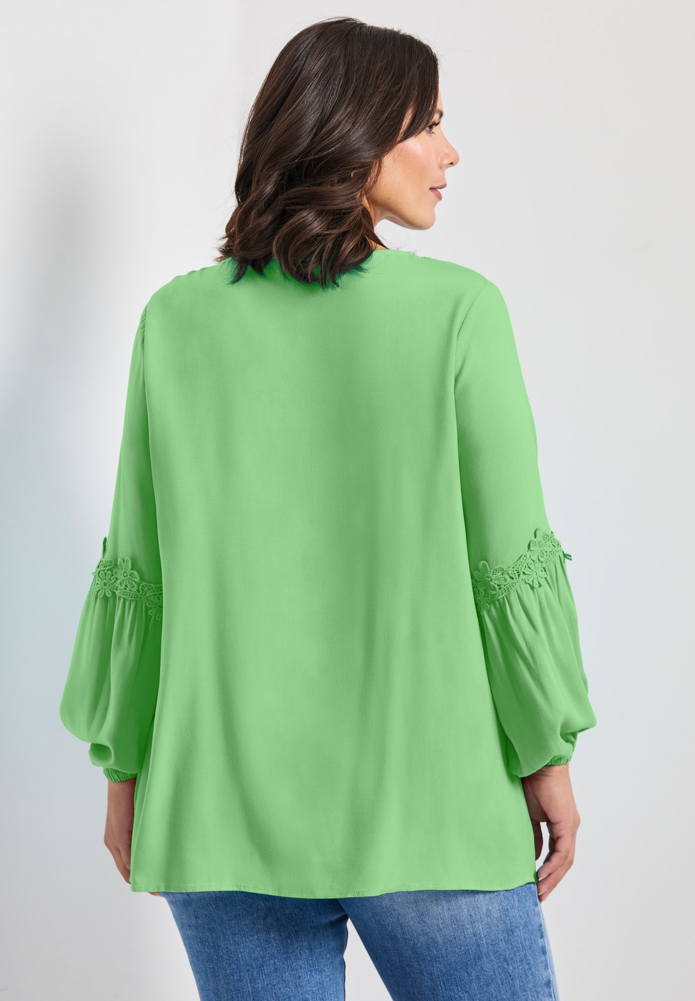 Crochet Lace Trim Top image number 1