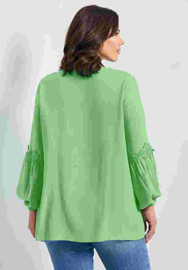Crochet Lace Trim Top image number 1