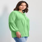 Crochet Lace Trim Top image number null