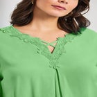 Crochet Lace Trim Top image number null