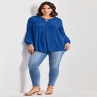 Crochet Lace Trim Top image number null