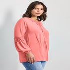 Crochet Lace Trim Top image number null