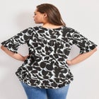 Crew Ruffle Hem Top image number null