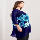 Printed Asymmetric Blouse image number null