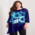 Printed Asymmetric Blouse image number null