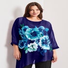 Printed Asymmetric Blouse image number null
