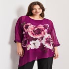 Printed Asymmetric Blouse image number null