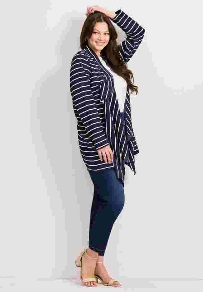Striped Cascade Cardigan image number 2
