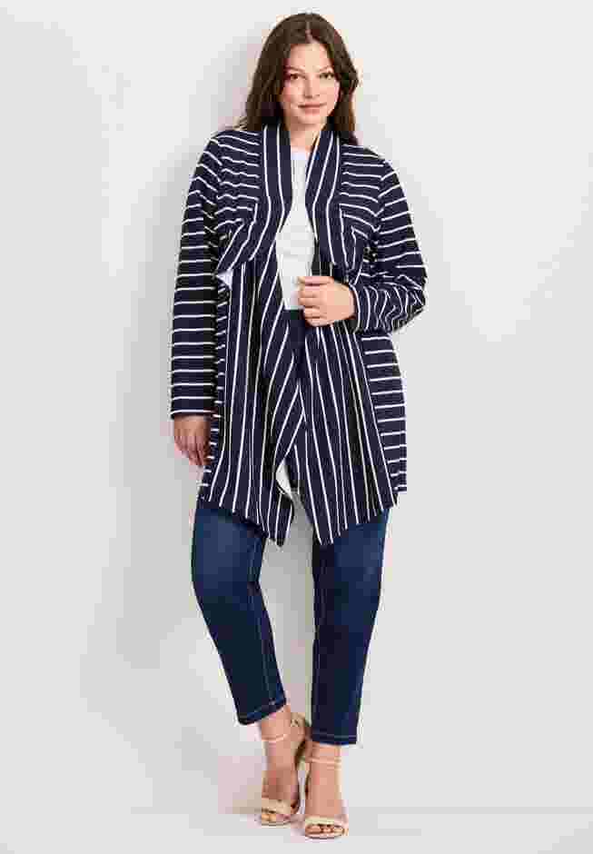 Striped Cascade Cardigan image number 0