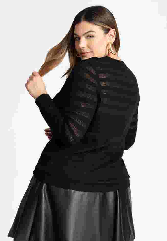 Sheer Stripe Top image number 2