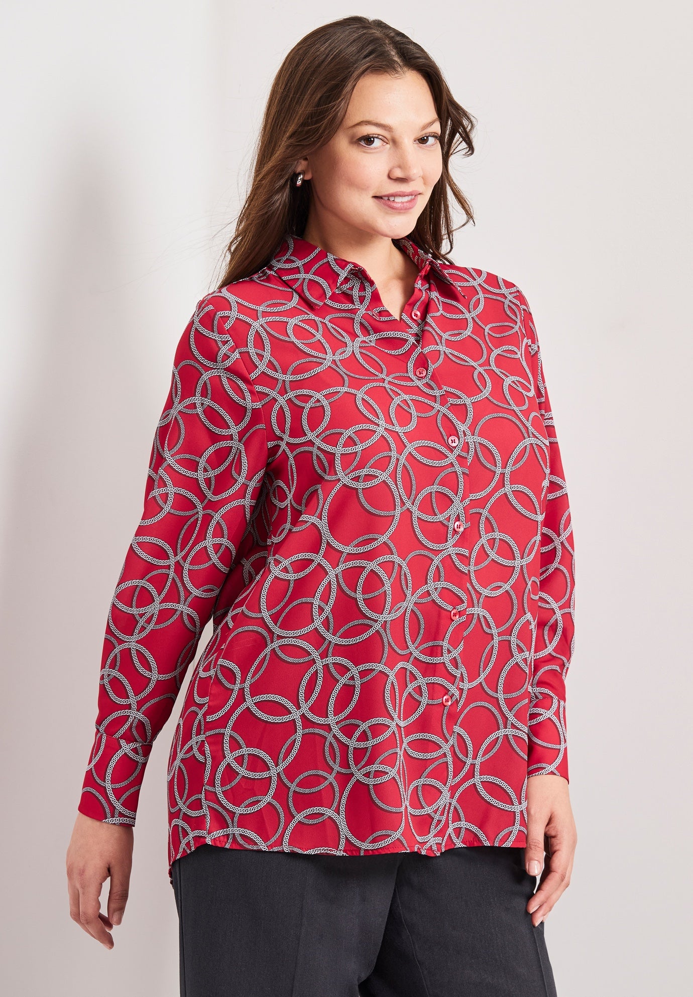 Button Front Blouse image number 2