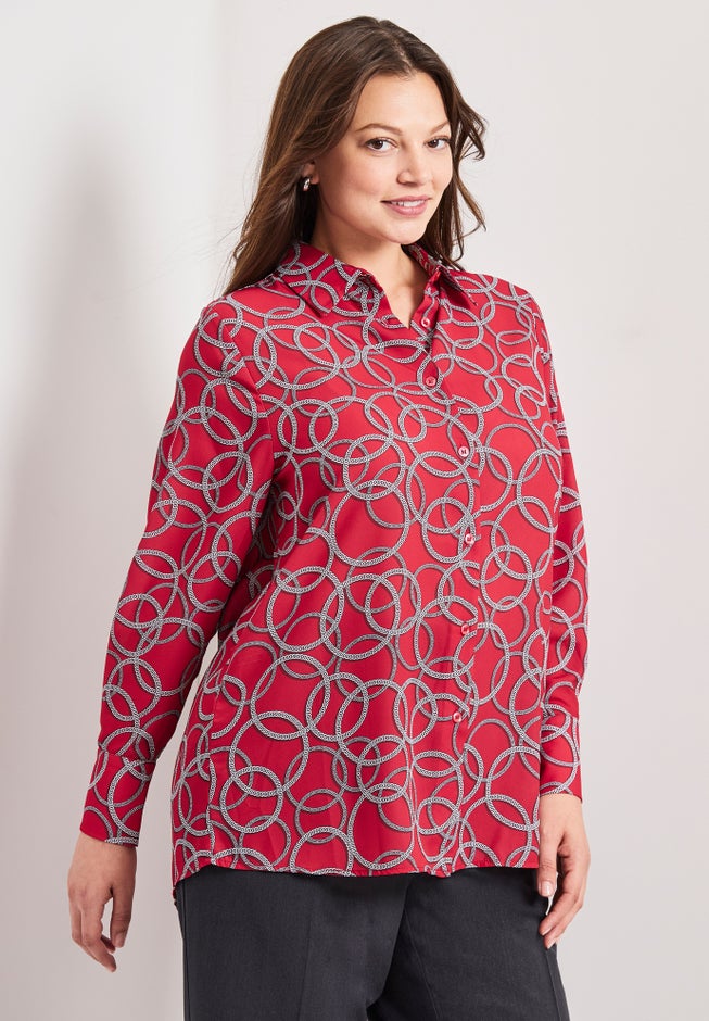 Button Front Blouse image number 2