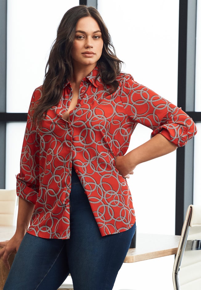 Button Front Blouse image number 5