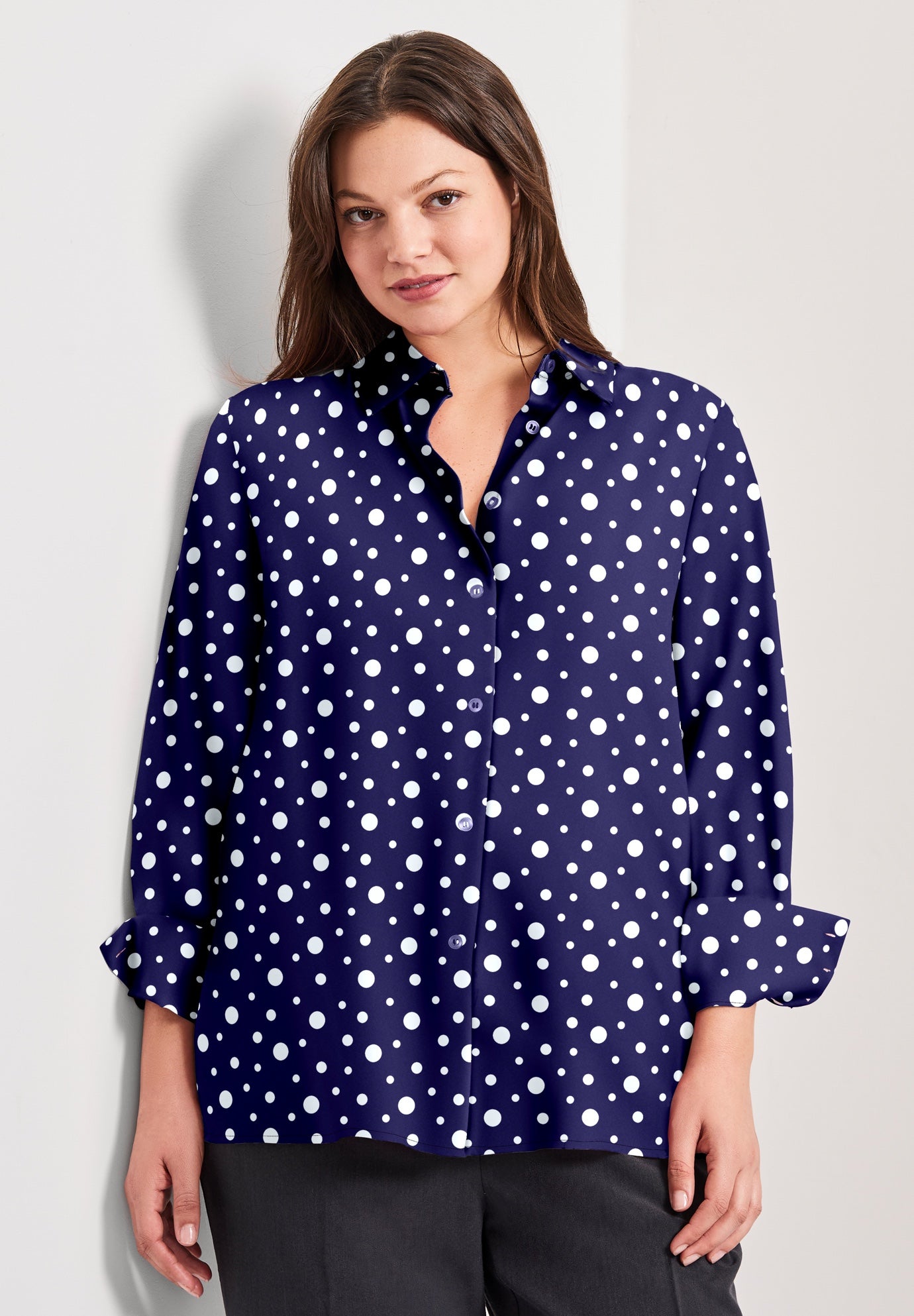 Button Front Blouse image number 3