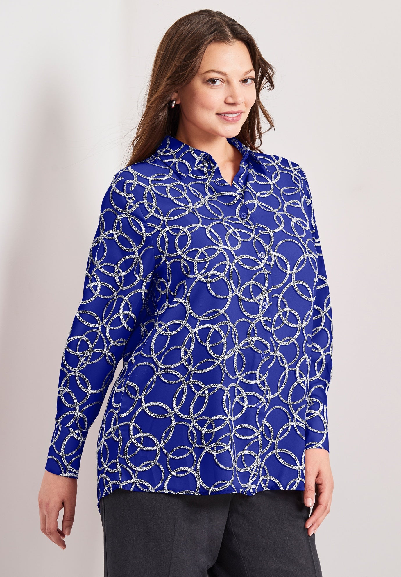 Button Front Blouse image number 2