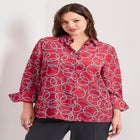 Button Front Blouse image number null