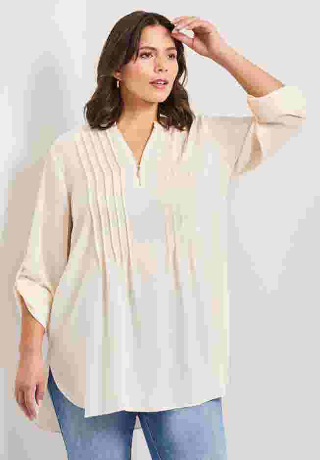 Roll Tab Zip Front Tunic image number 3