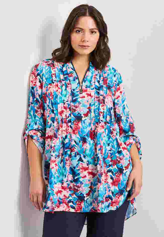 Roll Tab Zip Front Tunic image number 0
