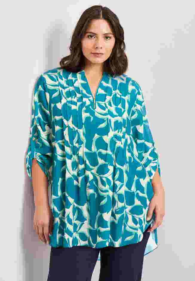 Roll Tab Zip Front Tunic image number 0