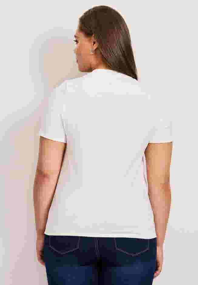 V-Neck Short Sleeve Graphic Tee image number 1