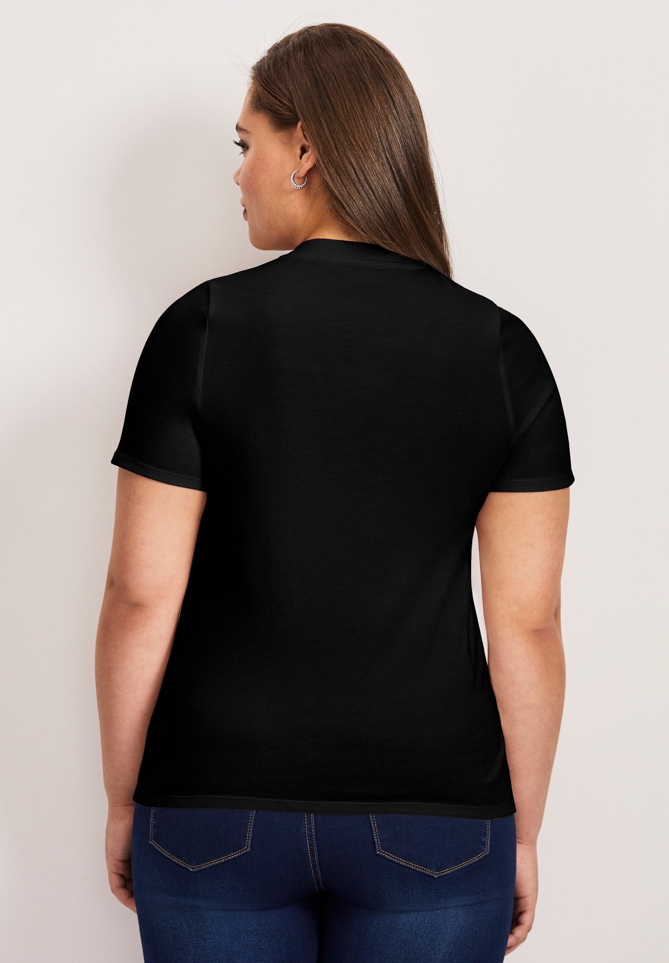 V-Neck Short Sleeve Graphic Tee image number 1