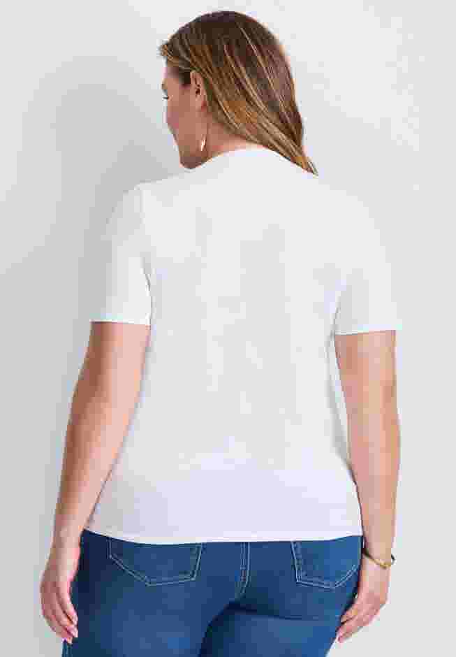 V-Neck Short Sleeve Graphic Tee image number 1