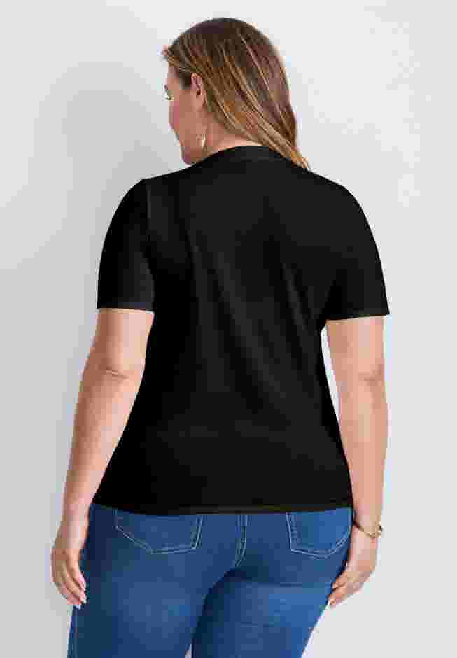 V-Neck Short Sleeve Graphic Tee image number 1